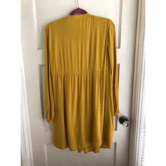 Old Navy Yellow Mustard Tassel Tunic Dress - Picture 3 of 8